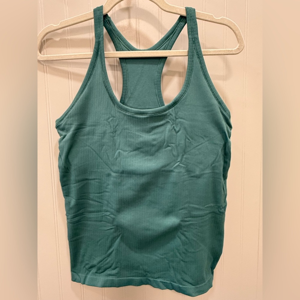 DSG Green Fitted Sleeveless Tank Top